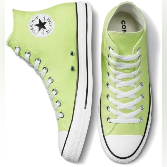 Converse Shoes - Converse All Star Hi Trainers - Sour Melon/ White/ Black High Top Sneakers